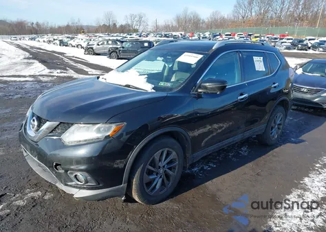 2016 Nissan Rogue Sl from USA, damaged, VIN 5N1AT2MV7GC910147